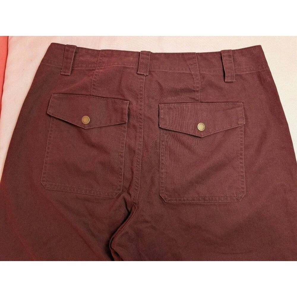 Women's Universal Thread Mid Rise Straight Leg Cargo Pants Brown Size 10